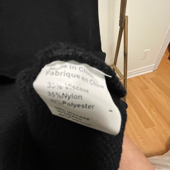 Black knit long vest - Picture 4 of 4